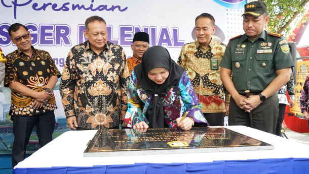 Walikota Resmikan JPO Siger Milenial, Ikon Wisata Baru Kota Bandar Lampung