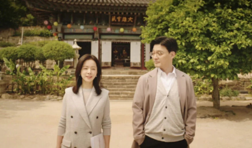 Adegan Ji Yun dan Eun Ho di Sujongsa Temple dalam drakor Love Scout.