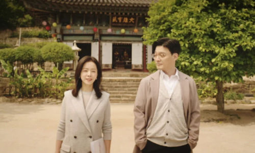 Adegan Ji Yun dan Eun Ho di Sujongsa Temple dalam drakor Love Scout.