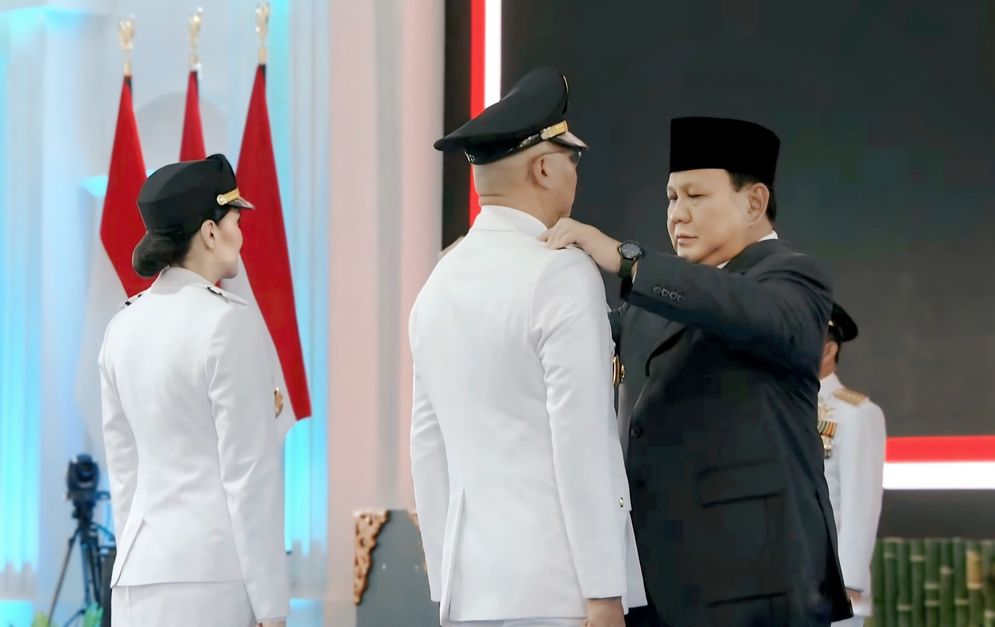 Presiden Prabowo Lantik Rahmat Mirzani Djausal dan Jihan Nurlela sebagai Gubernur dan Wakil Gubernur Lampung 2025-2030.jpeg