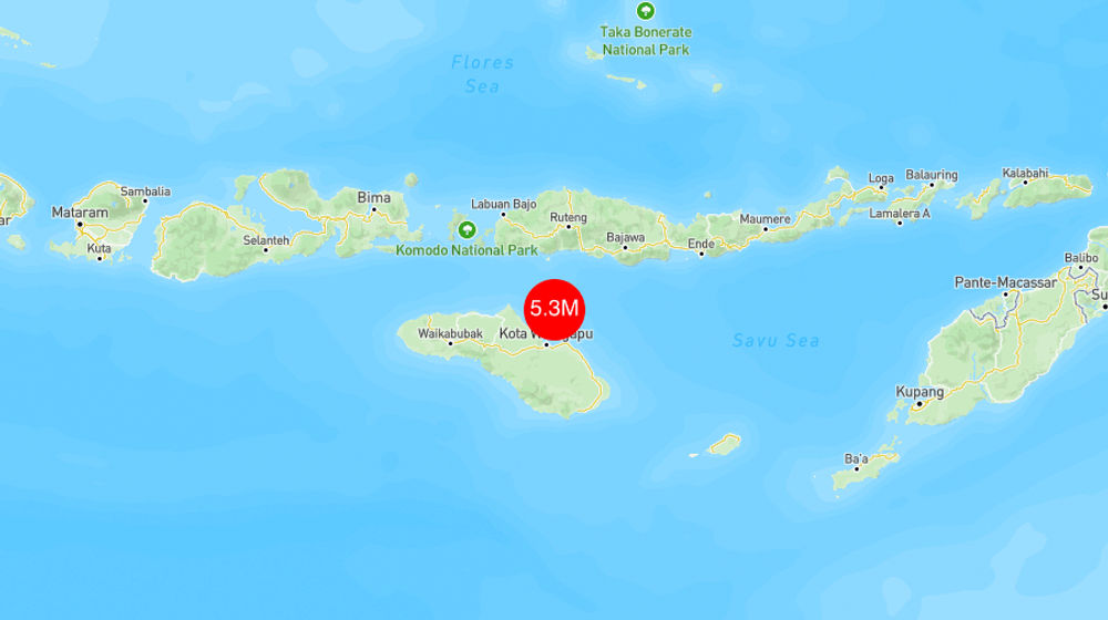 INFO BMKG: Gempa Guncang Waingapu di Laut 36 Km Timur Laut 5.3 Magnitudo 24 Feb 2025 pukul 02:21