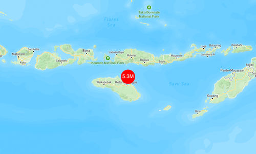 INFO BMKG: Gempa Guncang Waingapu di Laut 36 Km Timur Laut 5.3 Magnitudo 24 Feb 2025 pukul 02:21