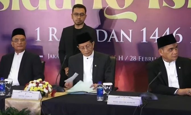 Menteri Agama Nasaruddin Umar  umumkan sidang isbat