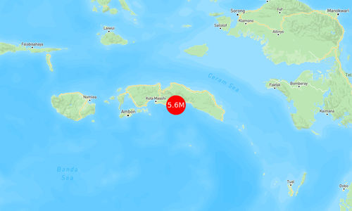 INFO BMKG: Gempa Guncang Maluku Tengah di Darat 63 Tenggara 5.6 Magnitudo 03 Mar 2025 pukul 01:42