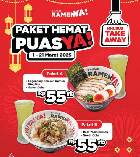 Promo makanan spesial Ramadan di RamenYA!