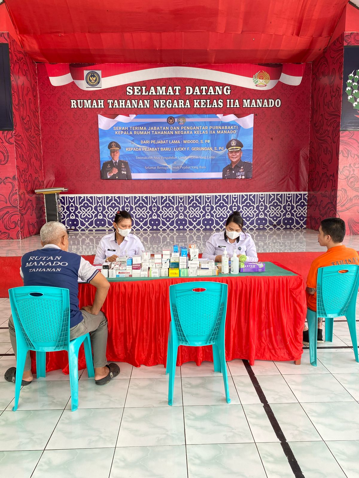 Rutan Manado rutin memberikan pelayanan kesehatan bagi WBP. (Foto:Istimewa)