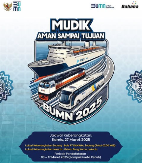 Mudik gratis BUMN 2025, PT Dahana.