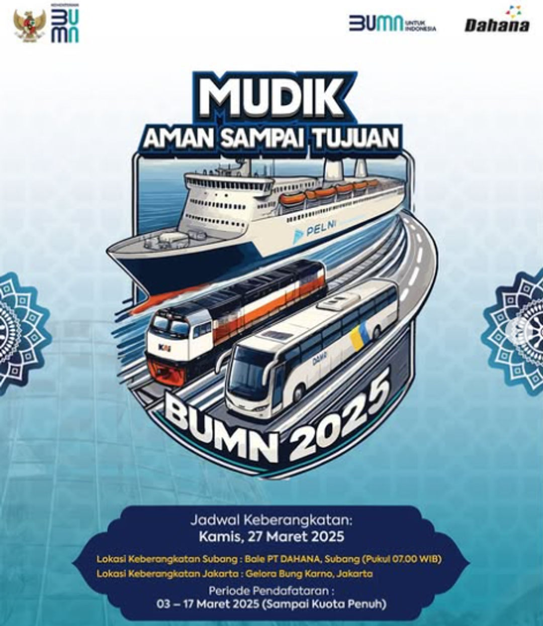 Mudik gratis BUMN 2025, PT Dahana.