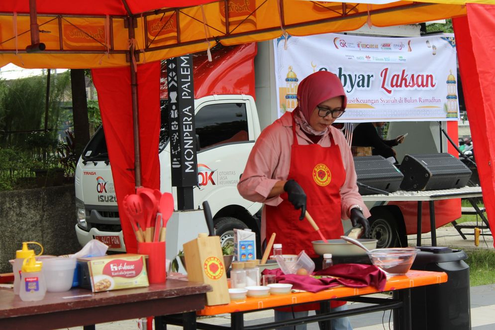 Kelas Memasak Meriahkan Bazar Ramadan Jajan Bukoan, di pelataran Monpera Palembang