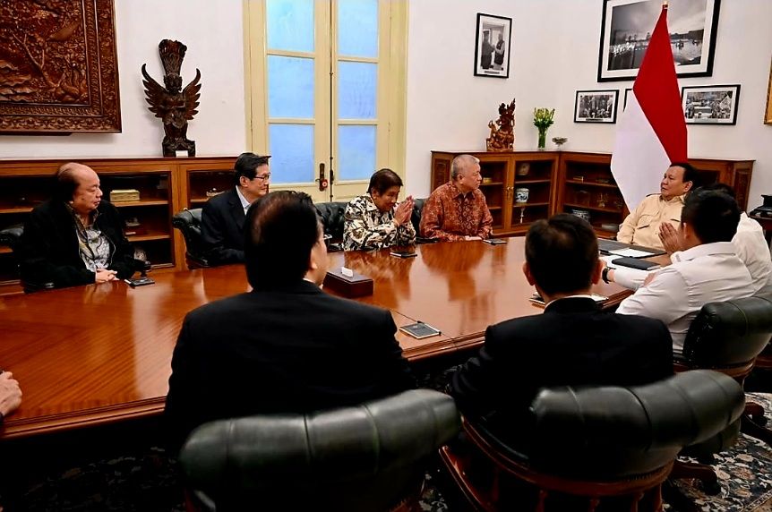 Presiden Prabowo Subianto bertemu para konglomerat Indonesia yang selama ini sering disebut taipan 9 Naga.