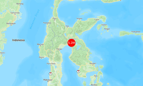 INFO BMKG: Gempa Guncang Luwu Timur di Darat 19 Km Barat Laut 5.2 Magnitudo 07 Mar 2025 pukul 15:34
