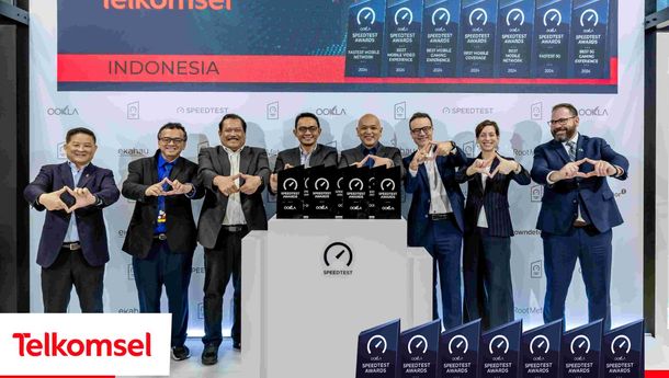 Telkomsel Raih 7 Penghargaan di Ookla®️ Speedtest Awards™️ Q3-Q4 2024