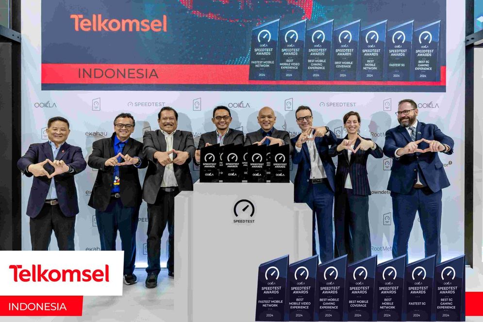 Telkomsel Raih 7 Penghargaan di Ookla®️ Speedtest Awards™️ Q3-Q4 2024