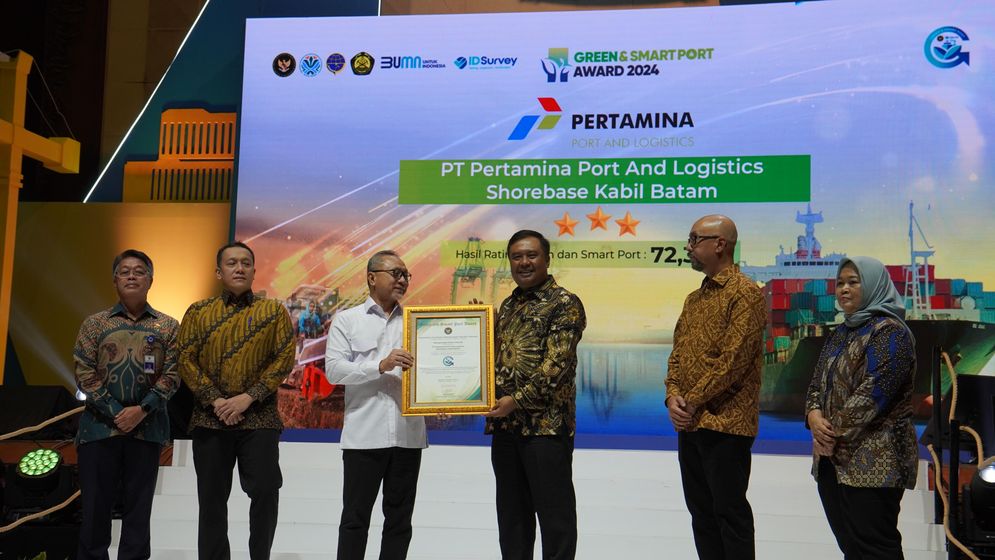 Implementasikan Keberlanjutan, Pertamina Port and Logistics Raih Penghargaan Green & Smart Port 2025