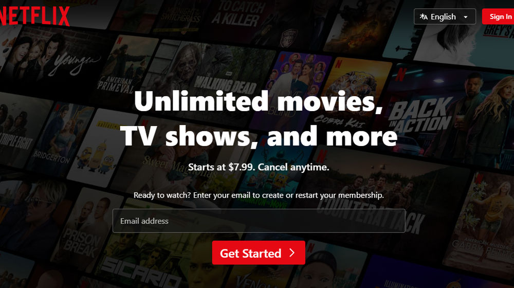 Situs streaming film, Netflix.