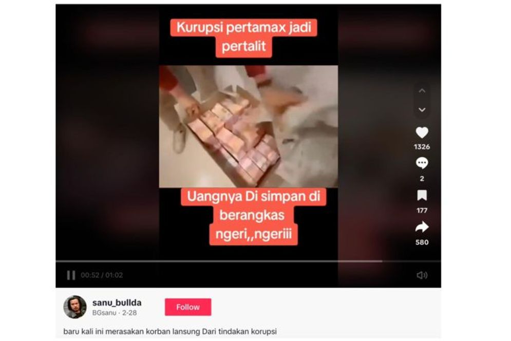 Hoaks: Video Temuan Brankas Uang Korupsi Tata Kelola Minyak Mentah