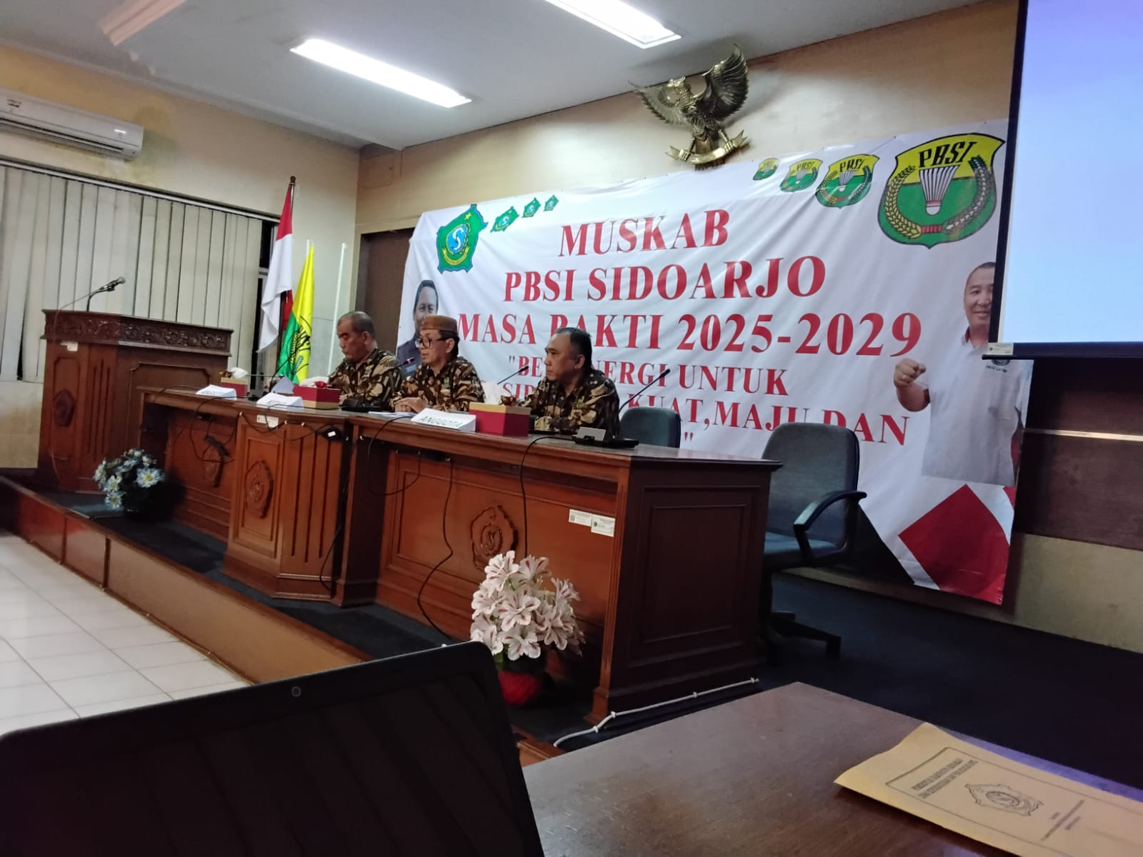 jalannya sidang di Muskab PBSI Sidoarjo 2025 Minggu (16/3/2025)