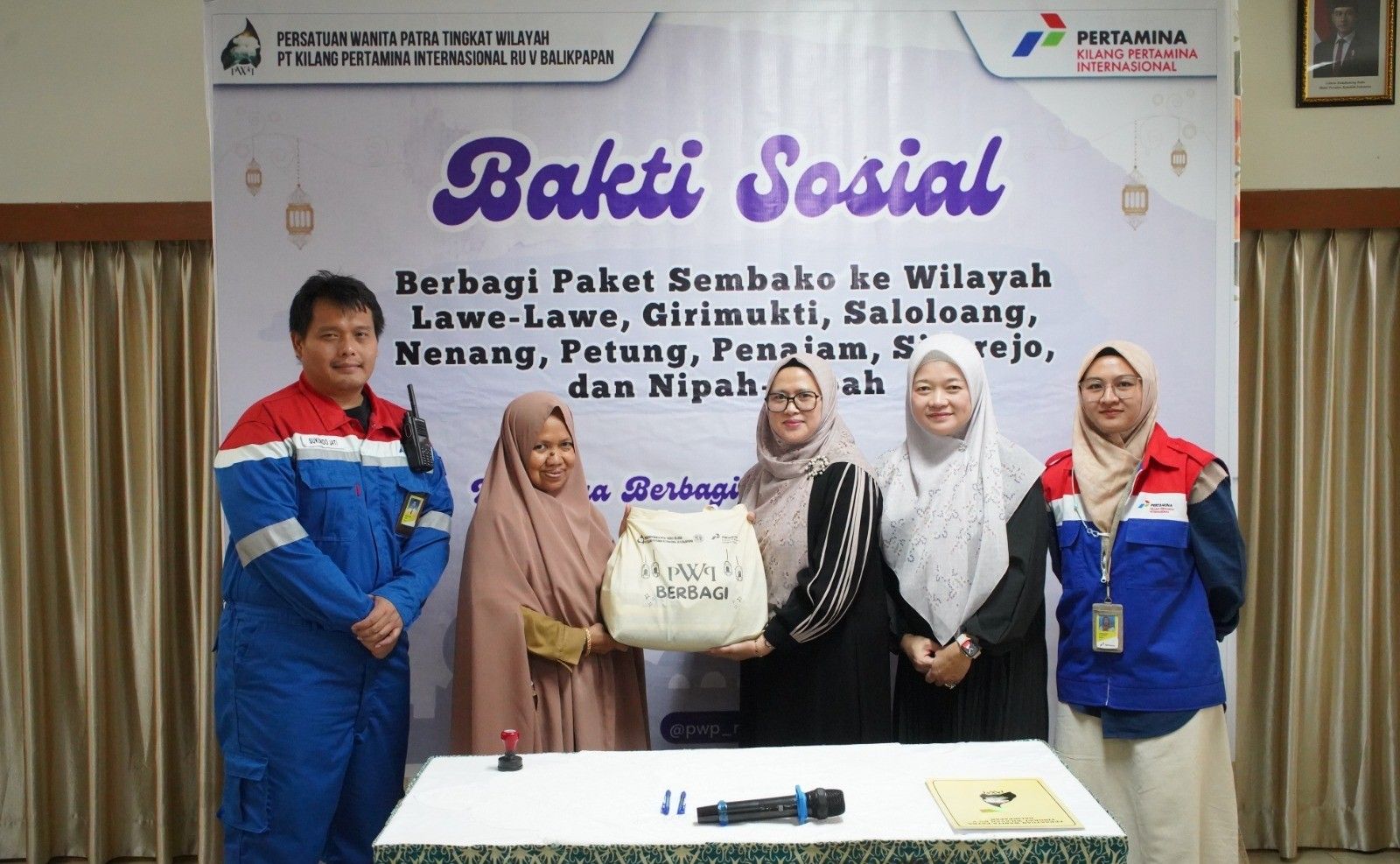 PWP RU V Balikpapan Salurkan 500 Paket Sembako untuk Warga PPU 
