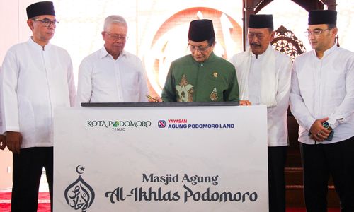 Masjid Terbesar di Tenjo Kini Diresmikan, Bisa Tampung Ribuan Jamaah
