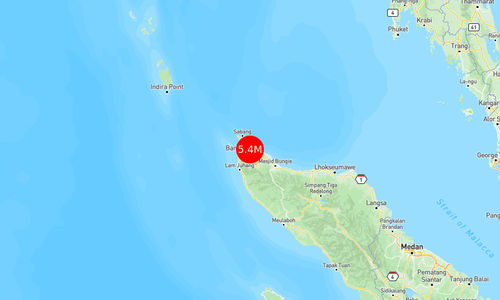 INFO BMKG: Gempa Guncang Banda Aceh di Darat 18 Km Timur Laut 5.4 Magnitudo 30 Mar 2025 pukul 09:58