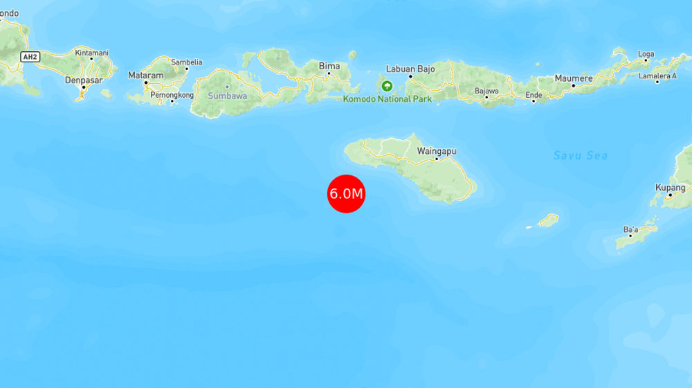 INFO BMKG: Gempa Guncang Wanokaka di Laut 61 Km Barat Daya 6.0 Magnitudo 31 Mar 2025 pukul 22:54