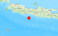 INFO BMKG: Gempa Guncang Cilacap di Laut 80 Km Tenggara 5.0 Magnitudo 04 Apr 2025 pukul 13:59