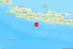 INFO BMKG: Gempa Guncang Cilacap di Laut 80 Km Tenggara 5.0 Magnitudo 04 Apr 2025 pukul 13:59