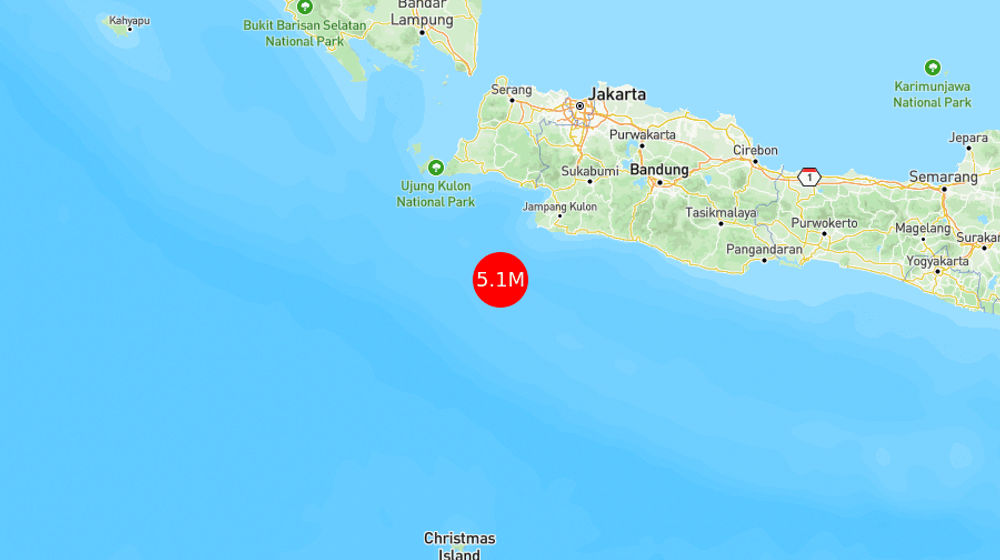 INFO BMKG: Gempa Guncang daya Bayah di Laut 108 Km Barat 5.1 Magnitudo 06 Apr 2025 pukul 13:55