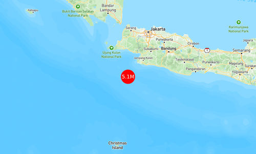 INFO BMKG: Gempa Guncang daya Bayah di Laut 108 Km Barat 5.1 Magnitudo 06 Apr 2025 pukul 13:55