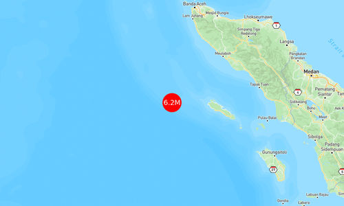 INFO BMKG: Gempa Guncang Sinabang di Laut 192 Km Barat Laut 6.2 Magnitudo 08 Apr 2025 pukul 02:48