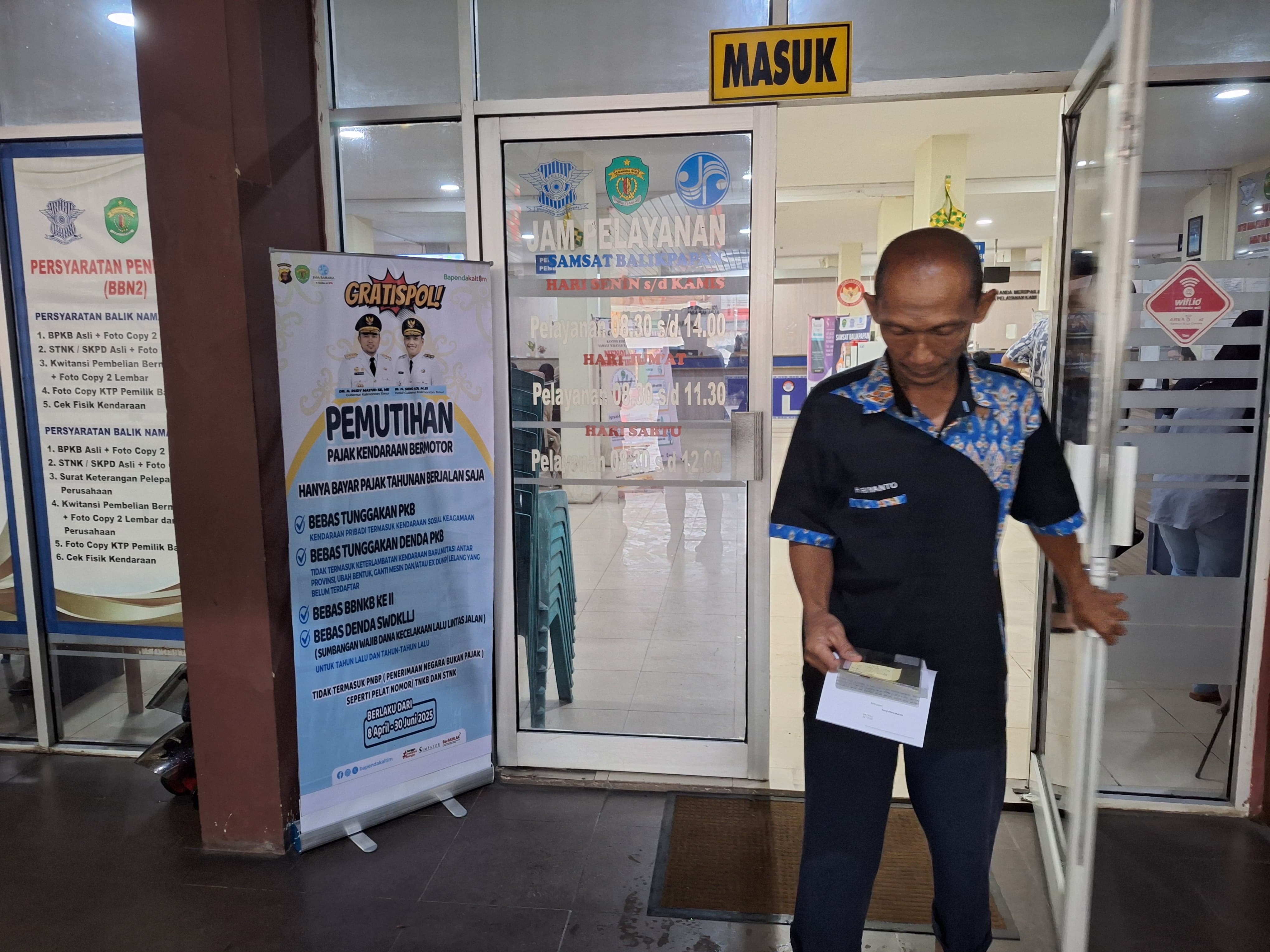 Pemutihan Pajak Roda Dua dan Empat di Kaltim Mulai Dilaksanakan