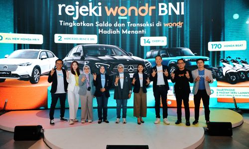 Konferensi pers Undian Rejeki Wondr oleh BNI.