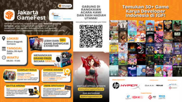 GAT BINUS UNIVERSITY Gelar Jakarta GameFest 2025 (JGF)
