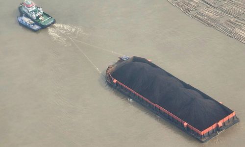 tugboat batu bara, pedalaman kaltim, sungai mahakam