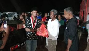 Usai Galang Dana, GMNI Flotim Bantu Korban Lewotobi yang Kehabisan Makanan