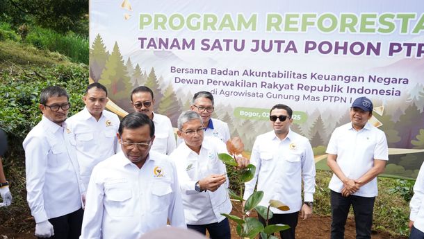 Program Tanam Sejuta Pohon, BAKN DPR – PTPN I Rehabilitasi Puncak Bogor