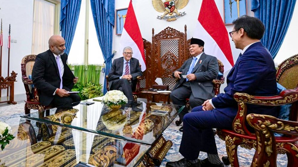 Presiden Republik Indonesia Prabowo Subianto, menerima kunjungan kehormatan tokoh filantropi dunia sekaligus pendiri Gates Foundation Bill Gates, di Istana Merdeka, Jakarta, pada Rabu, 7 Mei 2025.