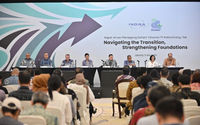 Jajaran Direksi dan Komisaris PT Indika Energy Tbk (INDY) dalam Rapat Umum Pemegang Saham pada Senin, 5 Mei 2025.