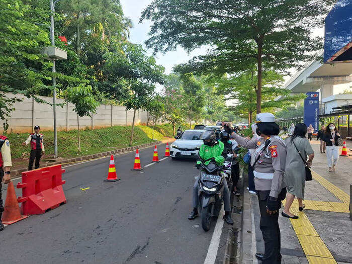 KAI Gandeng Kepolisian guna Atasi Kemacetan di Kawasan Stasiun Harjamukti