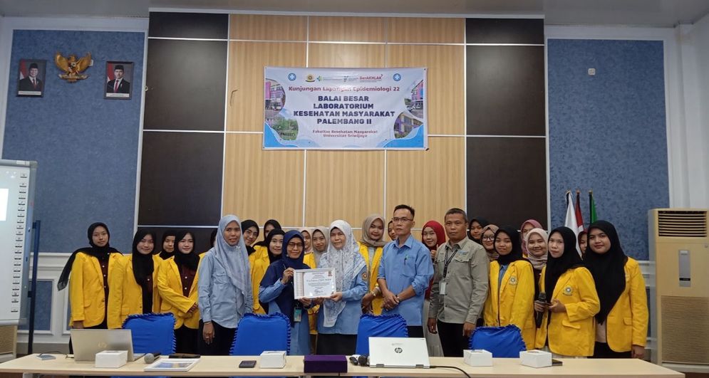 Kunjungi BLKM Palembang, Mahasiswa FKM Unsri Belajar Deteksi dan Penanggulangan Penyakit Menular