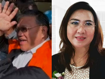 Ketua BPMS GMIM Pendeta Hein Arina dan Bendahara Diaken Windy Lukas 