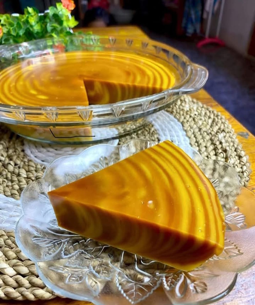 Puding Zebra Labu Kuning
