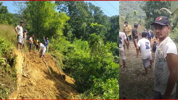 Luput dari Perhatian Pemda Mabar, Warga Dusun Bangka Buka Jalan Baru Berkat Inisiatif Arsi Tagung