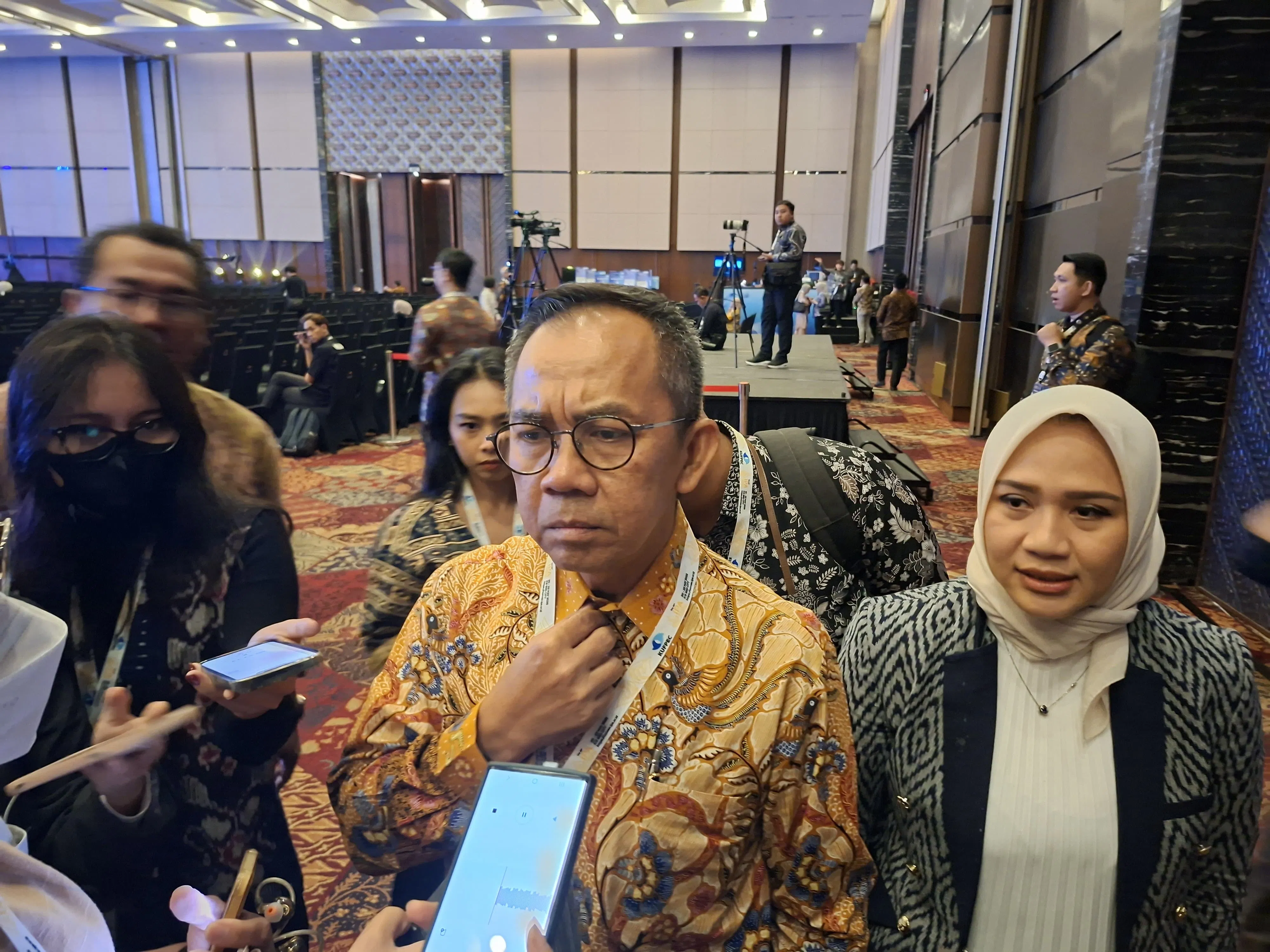 Direktur Utama PT KPI Taufik Adityawarman di sela-sela acara IPA Convex 2025 di Tangerang, Rabu, 21 Mei 2025.