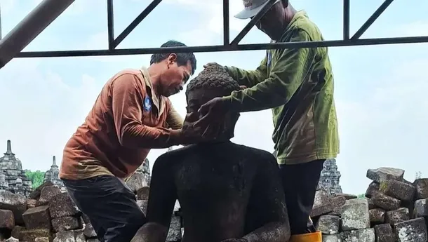Kemenbud Benarkan Ada Penemuan 'Dhyani Buddha Aksobhya' Terpisah Kepala