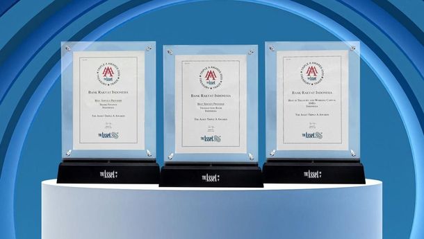 Kinerja Cemerlang, BRI Diganjar Tiga Trofi The Asset