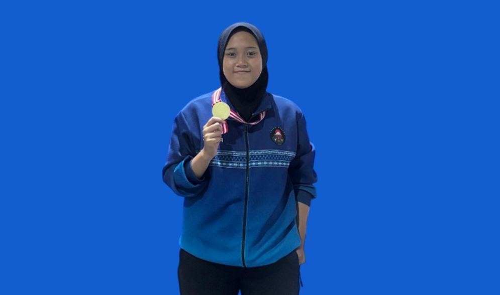 Mahasiswi Beasiswa Darmajaya Sabet Emas Karate di Piala Bupati Tubaba 2025