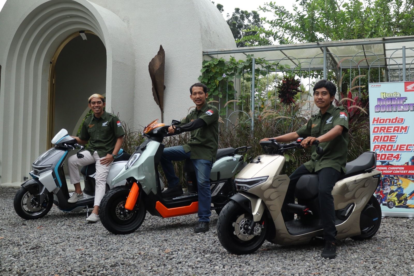 Tiga Juara Modifikasi Hadirkan Karya Perdana Motor Listrik Honda