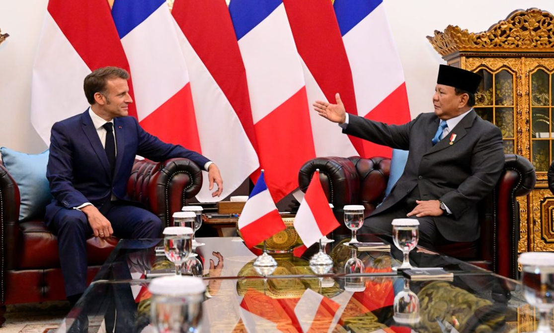 Presiden Prancis bertemu dengan Prabowo.