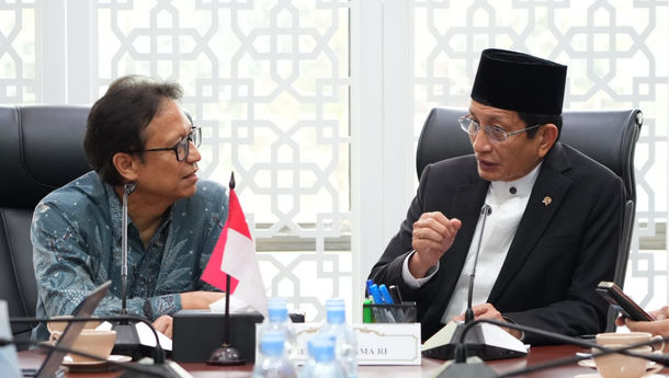 Menag dan Menkes Bahas Sosialisasi Pemeriksaan Kesehatan Gratis di Sekolah Keagamaan